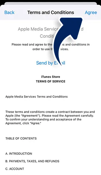 Step 4 - Accept terms and select None for payment method