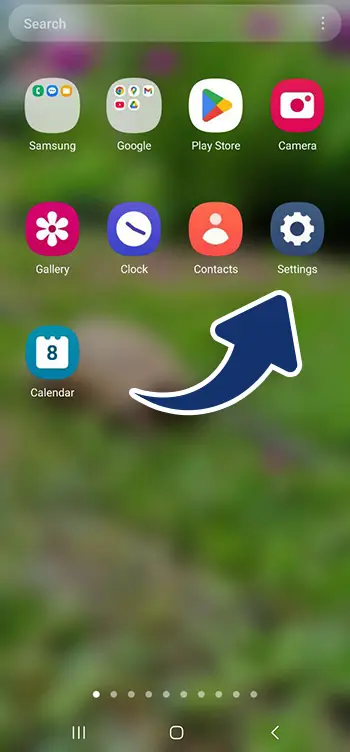 Go to settings